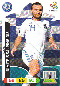 Dimitris Salpingidis Greece Panini UEFA EURO 2012 #100